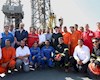 بازدید هوایی رئیس‌ جمهور از فاز ۱۱ میدان گازی پارس‌جنوبی در خلیج‌ فارس/‌ تولید گاز از قطعه ۱۱ میدان مشترک ‌آغاز شد