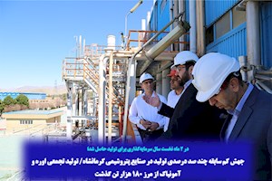 جهش کم سابقه چند صد درصدی تولید در صنایع پتروشیمی کرمانشاه+ویدیو