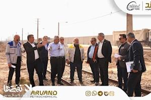 نشست مشترک پتروشیمی اروند و راه‌آهن جنوب برای احداث جایگاه ریلی بارگیری کاستیک مایع